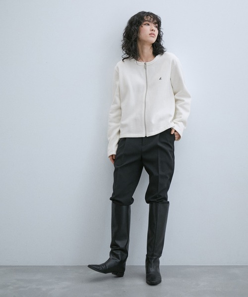 agnes b.（アニエスベー）の「【agnes b. pour ADAM ET ROPE'】CARDIGAN CLASSIQUE ZIP（カーディガン/ボレロ・レディース・ブラック/オフホワイト・S）」の13枚目の写真