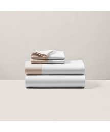 POLO RALPH LAUREN HOME（ポロ ラルフ ローレン ホーム）の「オーガニック コットン サティーン ボーダー フラットシーツ シングルサイズ（寝具）」