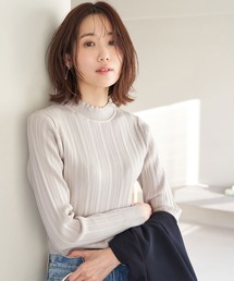 ROPE' PICNIC | 洗濯機OK/スカラネックリブニットプルオーバー(ニット/セーター)