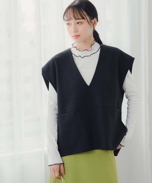 fifth（フィフス）の「プチハイデザインリブカットソー（Tシャツ/カットソー・レディース・ホワイト/ブルー/ブラック・M）」の22枚目の写真