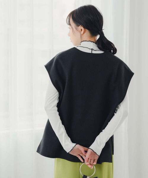 fifth（フィフス）の「プチハイデザインリブカットソー（Tシャツ/カットソー・レディース・ホワイト/ブルー/ブラック・M）」の13枚目の写真