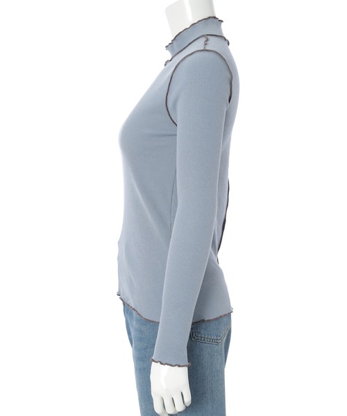 fifth（フィフス）の「プチハイデザインリブカットソー（Tシャツ/カットソー・レディース・ホワイト/ブルー/ブラック・M）」の11枚目の写真