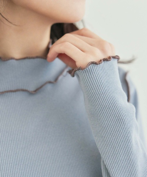 fifth（フィフス）の「プチハイデザインリブカットソー（Tシャツ/カットソー・レディース・ホワイト/ブルー/ブラック・M）」の15枚目の写真