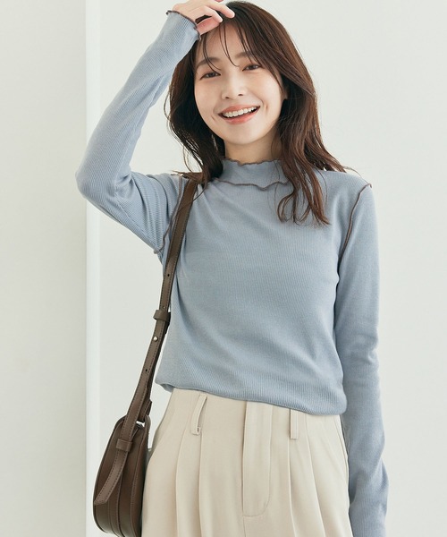 fifth（フィフス）の「プチハイデザインリブカットソー（Tシャツ/カットソー・レディース・ホワイト/ブルー/ブラック・M）」の21枚目の写真