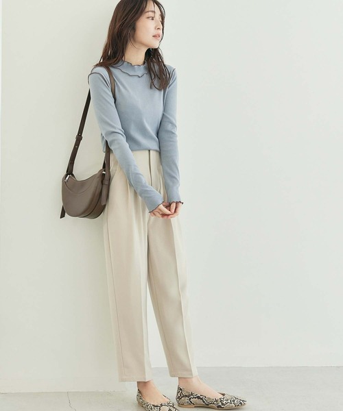 fifth（フィフス）の「プチハイデザインリブカットソー（Tシャツ/カットソー・レディース・ホワイト/ブルー/ブラック・M）」の7枚目の写真