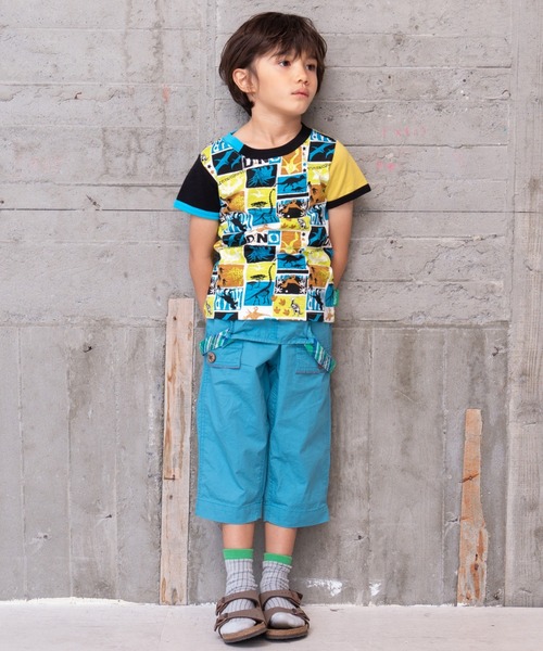 RAGMART(ラグマート)の「恐竜総柄プリントTシャツ(Tシャツ/カットソー・キッズ・ブラック/オフホワイト・80cm/90cm/95cm)」の10枚目の写真
