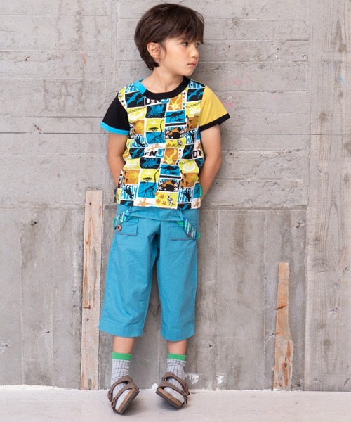 RAGMART(ラグマート)の「恐竜総柄プリントTシャツ(Tシャツ/カットソー・キッズ・ブラック/オフホワイト・80cm/90cm/95cm)」の3枚目の写真