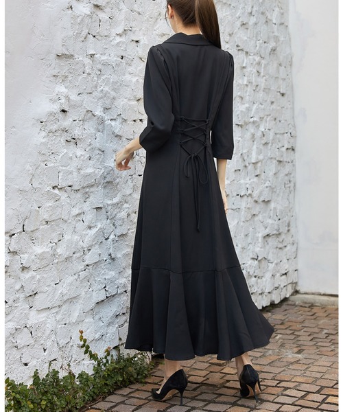 tocco closet（トッコ クローゼット）の「バックレースアップトレンチ