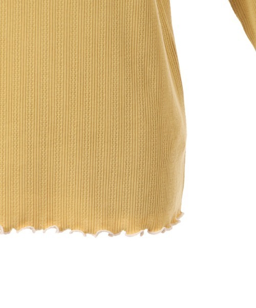 axes femme(アクシーズファム)の「バイカラーメロー袖レースプルオーバー(Tシャツ/カットソー・レディース・ブラック/グリーン/オレンジ/キナリ/イエロー/ブルー・FREE)」の21枚目の写真
