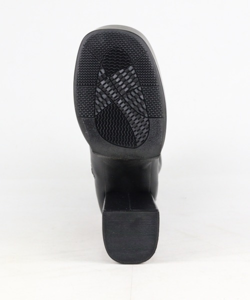 LOVEHUNTER(ラブハンター)の「LOVEHUNTER / スクエアトゥ 厚底 フロントバルキーソール ストレッチロングブーツ 10.5cmヒール (1585)(ブーツ・レディース・ブラック/アイボリー/ブラック系その他・S/M/L/LL/SS/3L)」の9枚目の写真