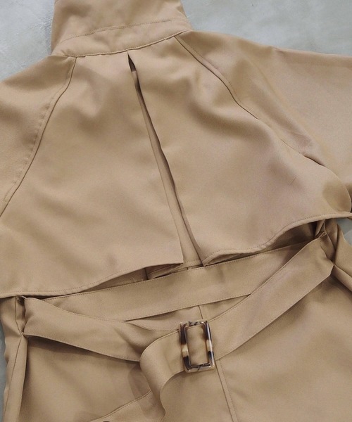 tiptop(ティップトップ)の「【2サイズ展開】2wayカラートレンチコート【web限定Sサイズあり】(トレンチコート・レディース・アイボリー/ベージュ・S/M)」の4枚目の写真