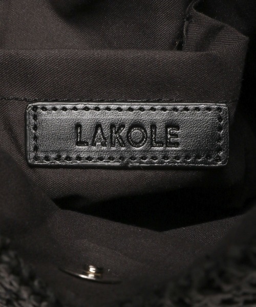 LAKOLE（ラコレ）の「トライアングルペーパートートバッグ / 180308（トートバッグ・レディース・オフホワイト/ブラック/ナチュラル・FREE）」の18枚目の写真