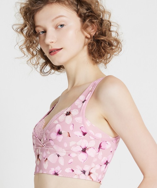 HEAVEN Japan(ヘヴンジャパン)の「夜寄るブラ(ナイトブラ) ムードフラワー ノンワイヤーブラジャー(ナイトブラ・レディース・桜・SG/LG/LGG/LL/MGG/4LG/3LG/SGG/4L/L/S/LLG/3L/MG/M/LLGG)」の16枚目の写真