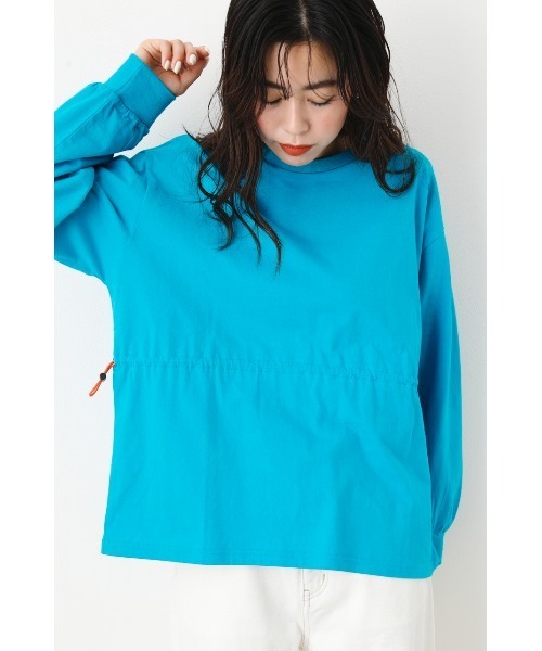 RODEO CROWNS WIDE BOWL（ロデオクラウンズワイドボウル）の「2WAYスピンドルトップス（Tシャツ/カットソー・レディース・ブラック/ターコイズブルー/オフホワイト/オレンジ・FREE）」の3枚目の写真