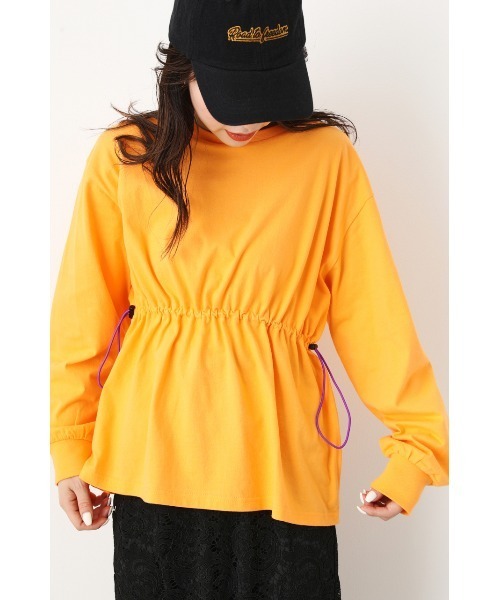 RODEO CROWNS WIDE BOWL（ロデオクラウンズワイドボウル）の「2WAYスピンドルトップス（Tシャツ/カットソー・レディース・ブラック/ターコイズブルー/オフホワイト/オレンジ・FREE）」の4枚目の写真