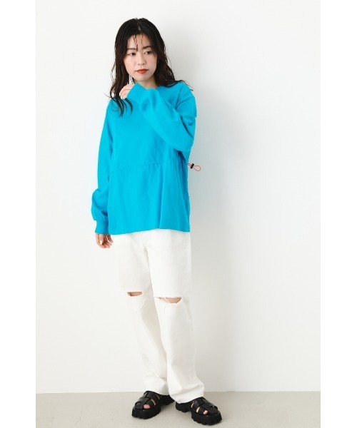 RODEO CROWNS WIDE BOWL（ロデオクラウンズワイドボウル）の「2WAYスピンドルトップス（Tシャツ/カットソー・レディース・ブラック/ターコイズブルー/オフホワイト/オレンジ・FREE）」の8枚目の写真