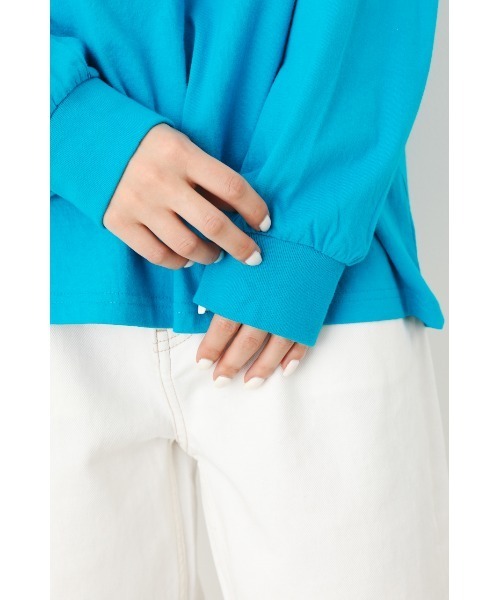 RODEO CROWNS WIDE BOWL（ロデオクラウンズワイドボウル）の「2WAYスピンドルトップス（Tシャツ/カットソー・レディース・ブラック/ターコイズブルー/オフホワイト/オレンジ・FREE）」の17枚目の写真