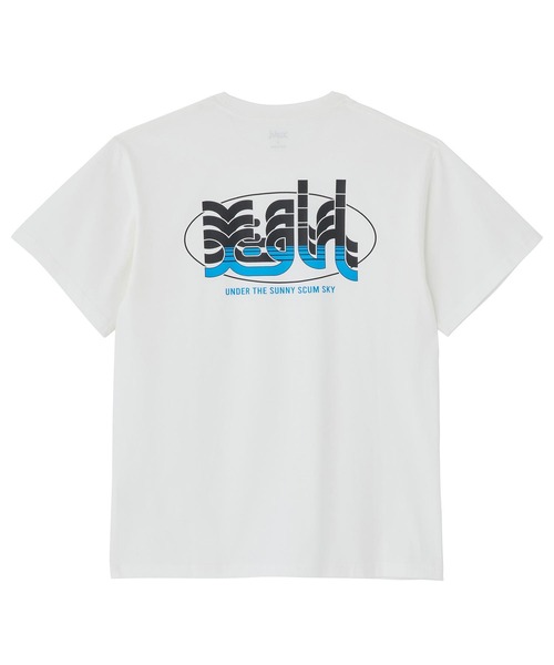 X-girl（エックスガール）の「HORIZON MILLS LOGO S/S TEE（Tシャツ/カットソー・レディース・ブラック/ホワイト/オレンジ・S/M/L/XL）」の5枚目の写真