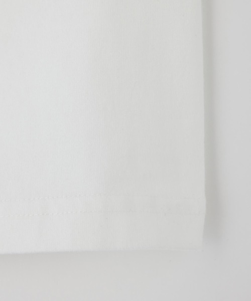 X-girl（エックスガール）の「HORIZON MILLS LOGO S/S TEE（Tシャツ/カットソー・レディース・ブラック/ホワイト/オレンジ・S/M/L/XL）」の9枚目の写真