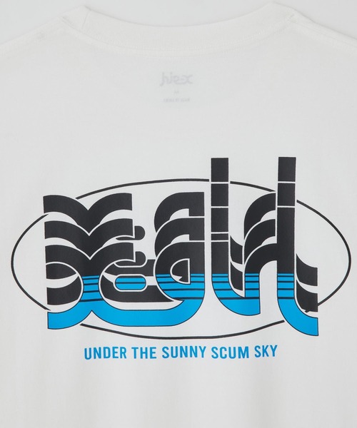 X-girl（エックスガール）の「HORIZON MILLS LOGO S/S TEE（Tシャツ/カットソー・レディース・ブラック/ホワイト/オレンジ・S/M/L/XL）」の10枚目の写真