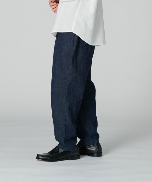 BACK NUMBER(バックナンバー)の「【BACK NUMBER】サラサラ綿麻イージーパンツ(デニムパンツ・メンズ・ダークインディゴブルー/インディゴブルー・S/M/L/XL)」の6枚目の写真