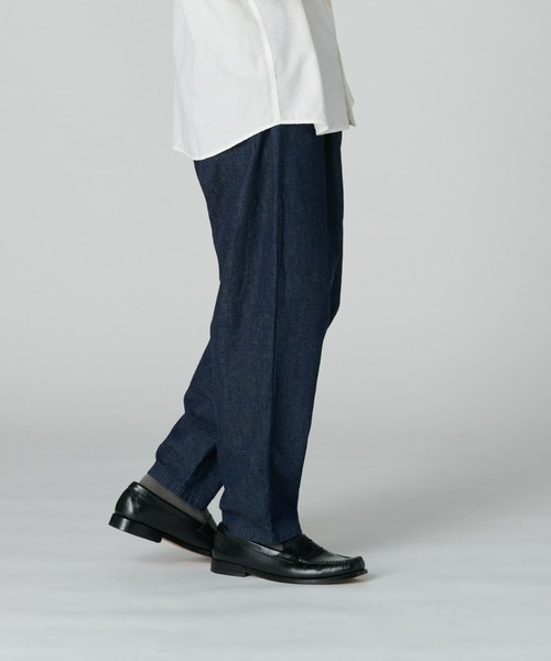 BACK NUMBER(バックナンバー)の「【BACK NUMBER】サラサラ綿麻イージーパンツ(デニムパンツ・メンズ・ダークインディゴブルー/インディゴブルー・S/M/L/XL)」の8枚目の写真
