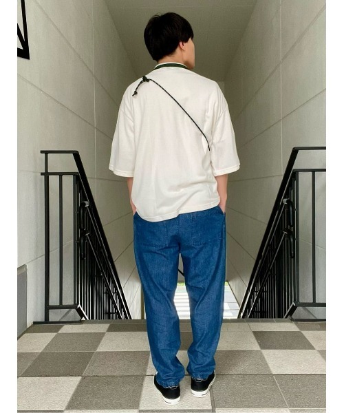 BACK NUMBER(バックナンバー)の「【BACK NUMBER】サラサラ綿麻イージーパンツ(デニムパンツ・メンズ・ダークインディゴブルー/インディゴブルー・S/M/L/XL)」の19枚目の写真