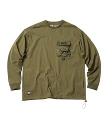 【REEF】REEF DOUBLE POCKET L/S TEE