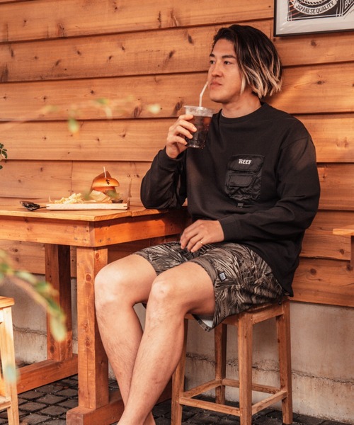 REEF（リーフ）の「【REEF】REEF DOUBLE POCKET L/S  TEE（Tシャツ/カットソー・メンズ・ブラック/オフホワイト/オリーブ・MEDIUM/LARGE/X-LARGE）」の8枚目の写真
