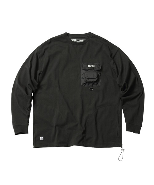 REEF（リーフ）の「【REEF】REEF DOUBLE POCKET L/S  TEE（Tシャツ/カットソー・メンズ・ブラック/オフホワイト/オリーブ・MEDIUM/LARGE/X-LARGE）」の9枚目の写真