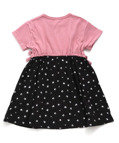 apres les cours（アプレレクール）の「3柄ロゴドッキングワンピース（ワンピース・キッズ・サックスブルー/ピンク/オフホワイト・140/130/110/100/80/120/90）」の13枚目の写真