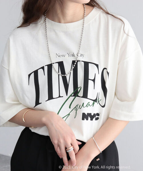 GOOD ROCK SPEED(グッドロックスピード)の「【GOOD ROCK SPEED/グッドロックスピード】NYC T(Tシャツ/カットソー・レディース・ライトグレー/オフホワイト・FREE)」の6枚目の写真