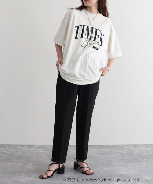 GOOD ROCK SPEED(グッドロックスピード)の「【GOOD ROCK SPEED/グッドロックスピード】NYC T(Tシャツ/カットソー・レディース・ライトグレー/オフホワイト・FREE)」の12枚目の写真