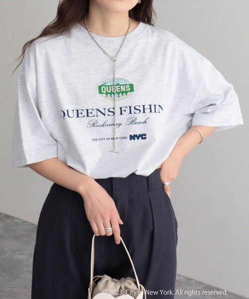 GOOD ROCK SPEED(グッドロックスピード)の「【GOOD ROCK SPEED/グッドロックスピード】NYC T(Tシャツ/カットソー・レディース・ライトグレー/オフホワイト・FREE)」の7枚目の写真