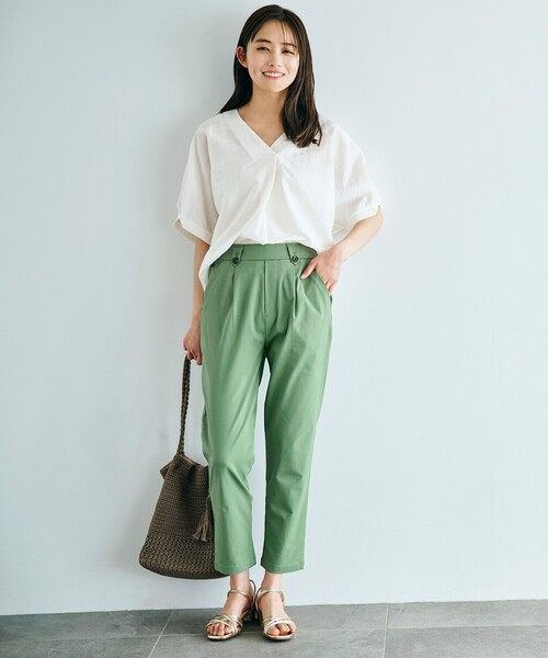 grove(グローブ)の「◆大人の余裕!ナチュラルキレイブラウス♪(シャツ/ブラウス・レディース・オフホワイト/ブラック/ワインレッド・03/02/01/05/04)」の4枚目の写真