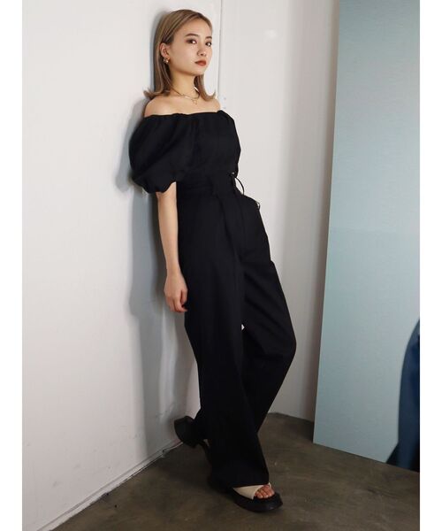 EMODA（エモダ）の「ハイウエストルーズパンツ（その他パンツ・レディース・ブラック/グリーン/アイボリー・SMALL/MEDIUM）」の15枚目の写真