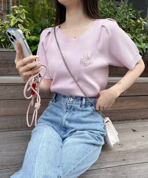 one after another NICE CLAUP（ワンアフターアナザーナイスクラップ）の「【サイズ展開あり】美シルエットワイドデニム（デニムパンツ・レディース・ブルー/ネイビー/ピンク/ブルー系その他/サックスブルー・SMALL/MEDIUM）」の10枚目の写真