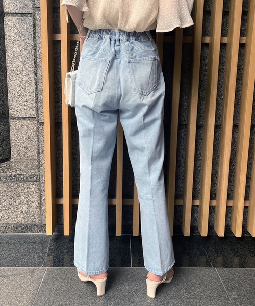 one after another NICE CLAUP（ワンアフターアナザーナイスクラップ）の「【サイズ展開あり】美シルエットワイドデニム（デニムパンツ・レディース・ブルー/ネイビー/ピンク/ブルー系その他/サックスブルー・SMALL/MEDIUM）」の15枚目の写真