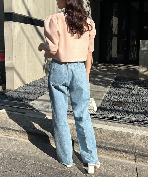 one after another NICE CLAUP（ワンアフターアナザーナイスクラップ）の「【サイズ展開あり】美シルエットワイドデニム（デニムパンツ・レディース・ブルー/ネイビー/ピンク/ブルー系その他/サックスブルー・SMALL/MEDIUM）」の22枚目の写真