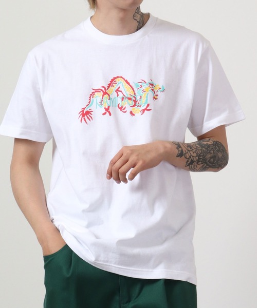 波達(NAMITATSU)(ナミタツ)の「波達(NAMITATSU) 5.6oz ヘビーウェイト プリントTシャツ(Tシャツ/カットソー・メンズ・ネイビー/ホワイト・M/L/XL)」の3枚目の写真