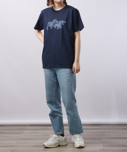 波達(NAMITATSU)(ナミタツ)の「波達(NAMITATSU) 5.6oz ヘビーウェイト プリントTシャツ(Tシャツ/カットソー・メンズ・ネイビー/ホワイト・M/L/XL)」の21枚目の写真