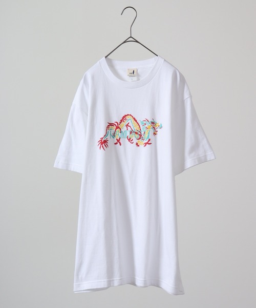 波達(NAMITATSU)(ナミタツ)の「波達(NAMITATSU) 5.6oz ヘビーウェイト プリントTシャツ(Tシャツ/カットソー・メンズ・ネイビー/ホワイト・M/L/XL)」の11枚目の写真