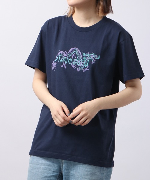 波達(NAMITATSU)(ナミタツ)の「波達(NAMITATSU) 5.6oz ヘビーウェイト プリントTシャツ(Tシャツ/カットソー・メンズ・ネイビー/ホワイト・M/L/XL)」の18枚目の写真