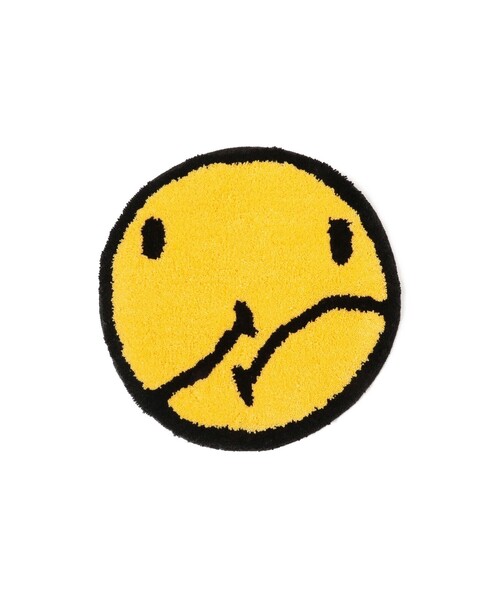 SECOND LAB.（セカンド ラブ）の「SECOND LAB. / SMILE CHAIR RUG MAT（ラグ/マット・メンズ・オフホワイト/グリーン/イエロー・ONE SIZE）」の6枚目の写真