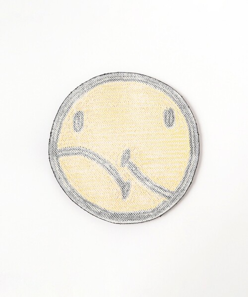 SECOND LAB.（セカンド ラブ）の「SECOND LAB. / SMILE CHAIR RUG MAT（ラグ/マット・メンズ・オフホワイト/グリーン/イエロー・ONE SIZE）」の5枚目の写真