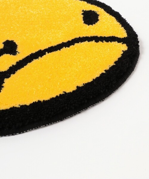 SECOND LAB.（セカンド ラブ）の「SECOND LAB. / SMILE CHAIR RUG MAT（ラグ/マット・メンズ・オフホワイト/グリーン/イエロー・ONE SIZE）」の4枚目の写真