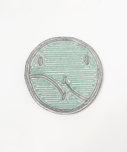 SECOND LAB.（セカンド ラブ）の「SECOND LAB. / SMILE CHAIR RUG MAT（ラグ/マット・メンズ・オフホワイト/グリーン/イエロー・ONE SIZE）」の11枚目の写真