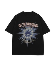 HOOK | 【HOOK】個性派抽象画プリント半袖ビッグTシャツ (SS)(Tシャツ/カットソー)