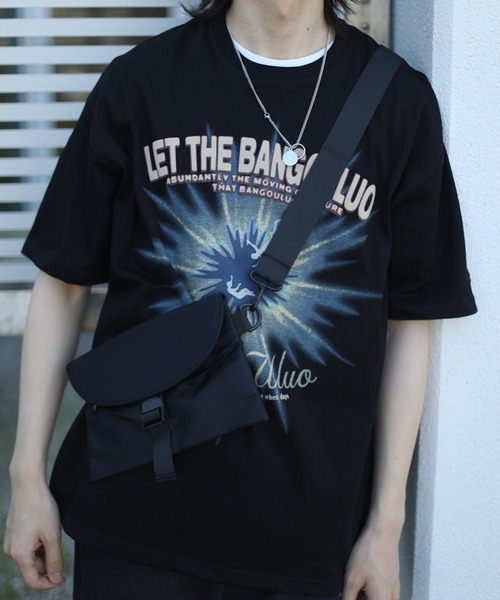 HOOK(フック)の「【HOOK】個性派抽象画プリント半袖ビッグTシャツ (SS)(Tシャツ/カットソー・メンズ・アイボリー/ブラック・L/M/XL)」の16枚目の写真