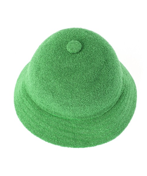 KANGOL(カンゴール)の「(KANGOL)バミューダカジュアルベルハット(ハット・レディース・ブラック/グリーン・MEDIUM)」の3枚目の写真